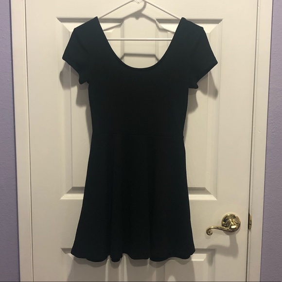 Planet Gold Black Skater Dress - Picture 1 of 4